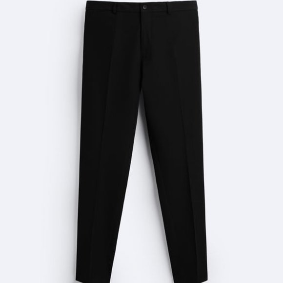 Zara Slim Fit Suit Pants (Black) (NWT) - Picture 1 of 6